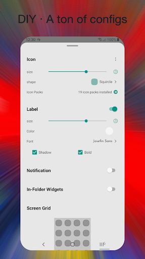 Captura de pantalla de DNA Launcher ‧ Home Screen