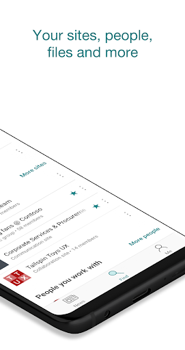Captura de pantalla de Microsoft SharePoint
