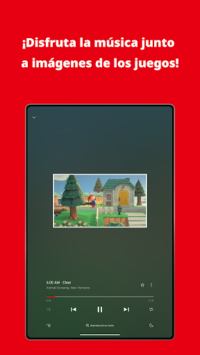 Captura de pantalla de Nintendo Music