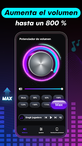 Captura de pantalla de Aumentar Volumen - Ecualizador