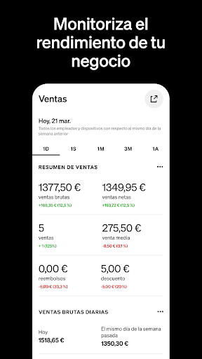 Captura de pantalla de Square TPV: Punto de Venta