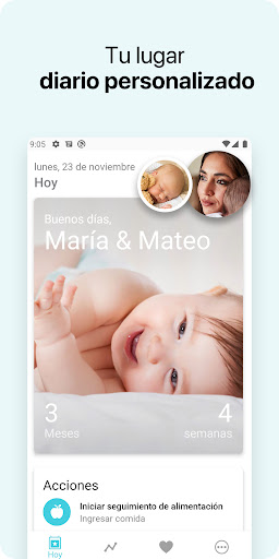 Captura de pantalla de Bebé + | Sigue su crecimiento