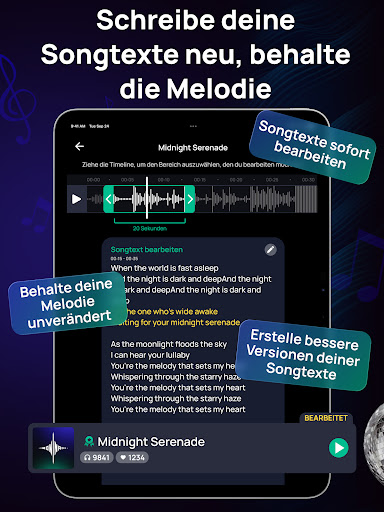 Donna KI Lied Musik Generator Screenshot