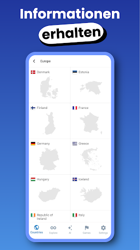 Weltkarte & Länder Screenshot