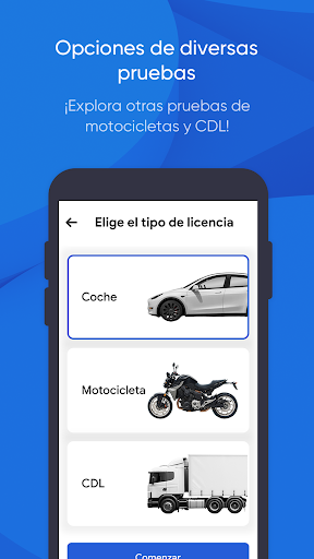 Captura de pantalla de DMV Prueba de Práctica 2026