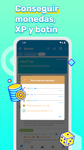 Captura de pantalla de LifeUp: Tareas y Habitos RPG