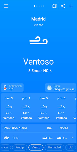Captura de pantalla de El Tiempo y Clima: Weather Sky