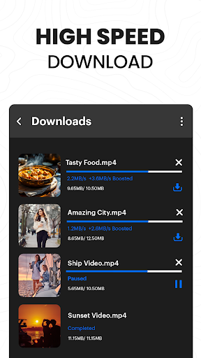 Captura de pantalla de Video Downloader Proxy Browser