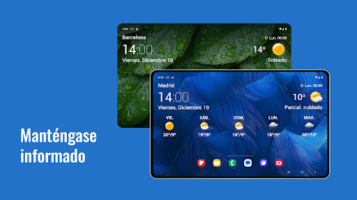 Captura de pantalla de Reloj y clima transparente
