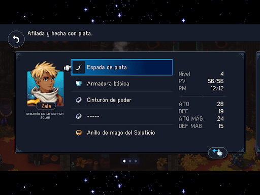 Captura de pantalla de Sea of Stars