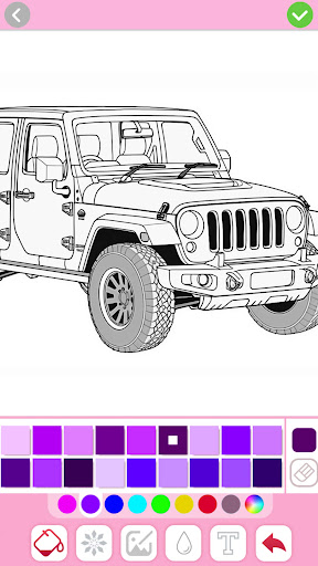 Captura de pantalla de Juegos de pintar de carros