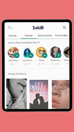 Captura de pantalla de Inkitt: Libros y Novelas