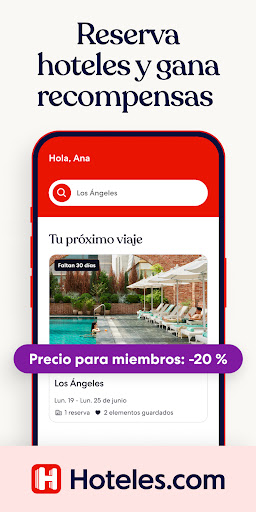 Captura de pantalla de Hoteles.com: ¡hoteles y más!