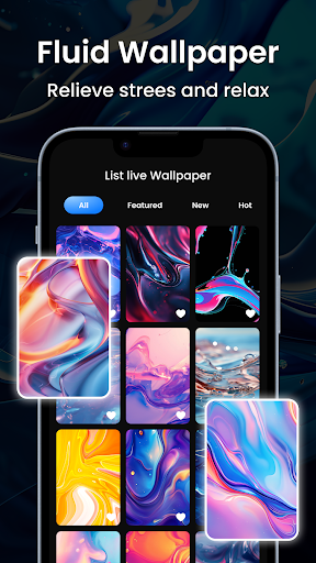 Captura de pantalla de Magic Fluid Live Wallpapers 5D