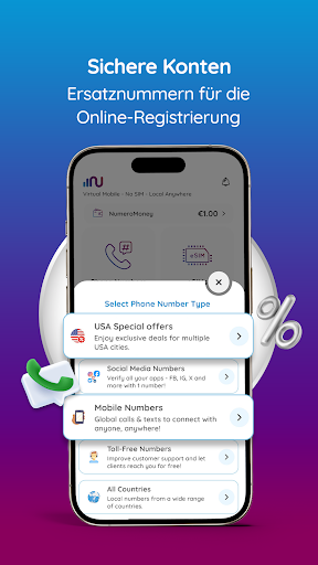 Numero: Zweite Telefonnummer Screenshot