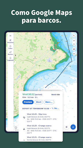 Captura de pantalla de Savvy Navvy: GPS Nautico