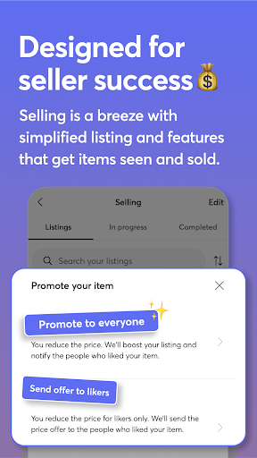 Captura de pantalla de Mercari: Buy and Sell App