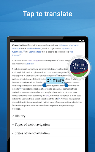 Oxford Dictionary & Thesaurus screenshot