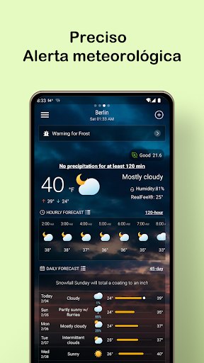 Captura de pantalla de Pronóstico del tiempo local