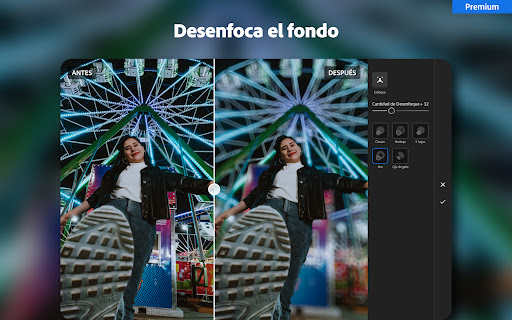 Captura de pantalla de Lightroom: edita fotos y video