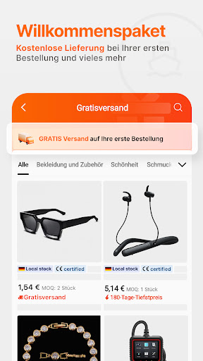 Alibaba.com - B2B-Marktplatz Screenshot