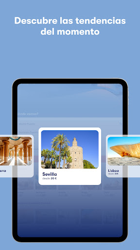 Captura de pantalla de Omio: Reserva tren, bus, vuelo