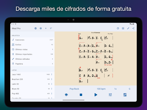 Captura de pantalla de iReal Pro