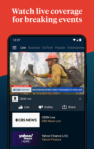 Captura de pantalla de Haystack TV News