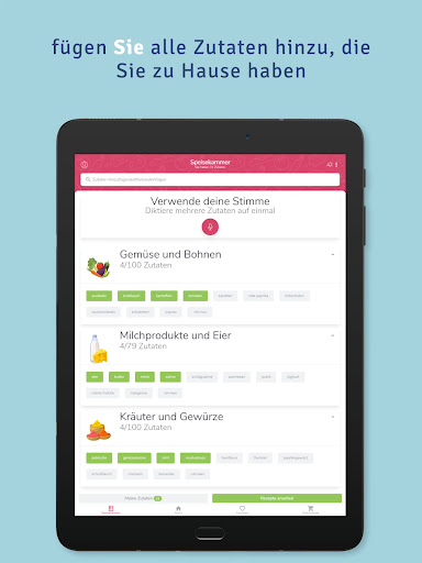Supercook-Rezeptgenerator Screenshot
