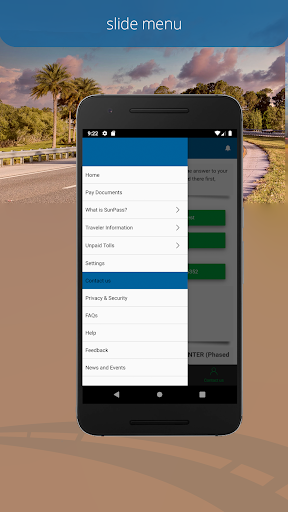 Captura de pantalla de SunPass