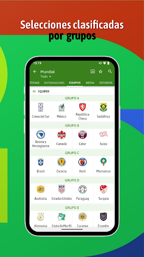 Captura de pantalla de BeSoccer: Resultados de Fútbol