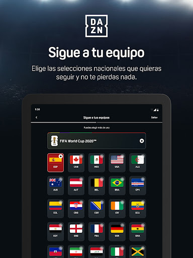 Captura de pantalla de DAZN - Deportes en Directo