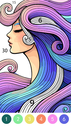 Tangle Color by Number Book screenshot