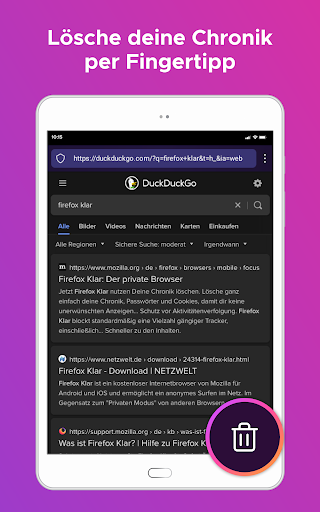 Firefox Focus Browser Screenshot