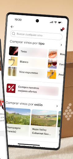 Captura de pantalla de Vivino:Compra el vino correcto