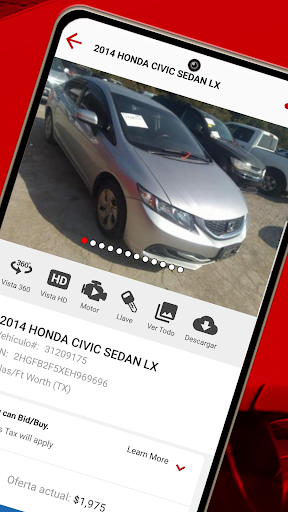 Captura de pantalla de IAA Buyer Salvage Auctions