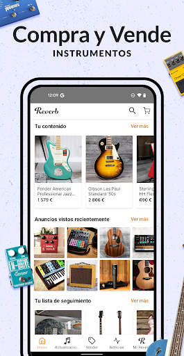 Captura de pantalla de Reverb - Equipos musicales