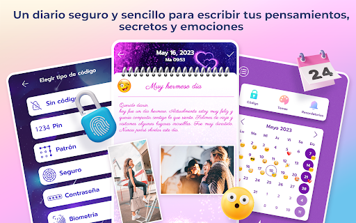 Captura de pantalla de Diario secreto con contraseña