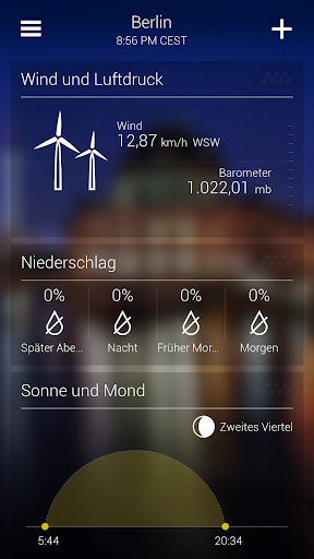 Yahoo Wetter Screenshot