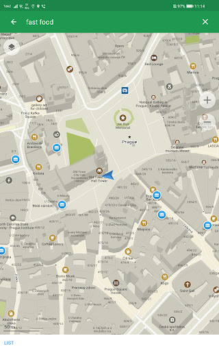 Captura de pantalla de Organic Maps: mapas offline
