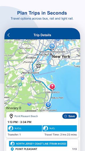 NJ TRANSIT Mobile App screenshot