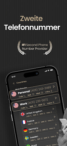 2nd Line Phone Number & eSIM Screenshot