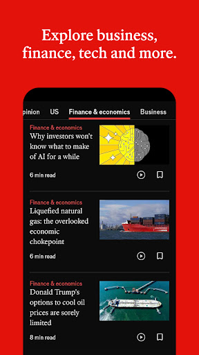 Captura de pantalla de The Economist - World News