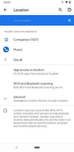 Settings screenshot