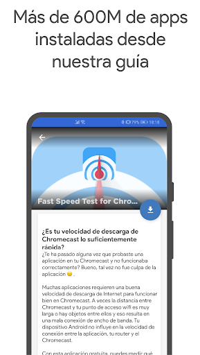 Captura de pantalla de Apps para Chromecast