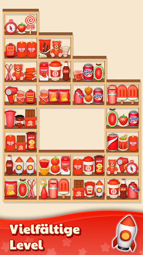 Waren sortieren Match-3-Puzzle Screenshot