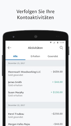 PayPal Business Screenshot