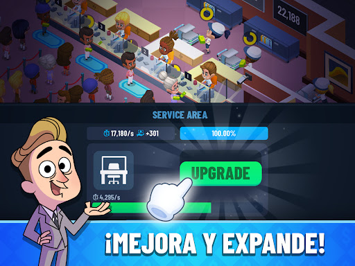 Captura de pantalla de Idle Bank Tycoon: Hazte rico