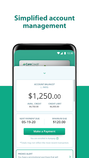 Captura de pantalla de CareCredit Mobile