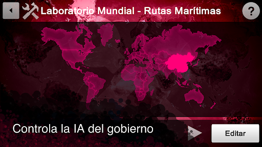 Captura de pantalla de Plague Inc Editor de Escenario